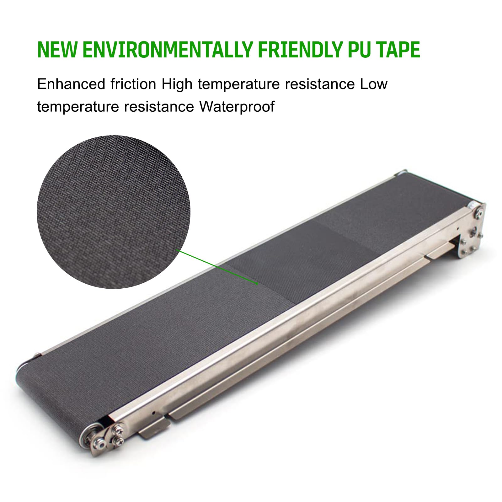 HMWOKPOT 201 Stainless Steel Mini Conveyor Vending Machine - 30RPM, DC24V Track Cargo Lane Automatic Conveyor Belt Load 3.5-5KG