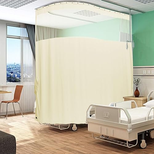 Cortina de hospital ignífuga para colgar privacidad médica, cortinas de cubículo para separación de habitaciones, cumple con pruebas ignífugas de