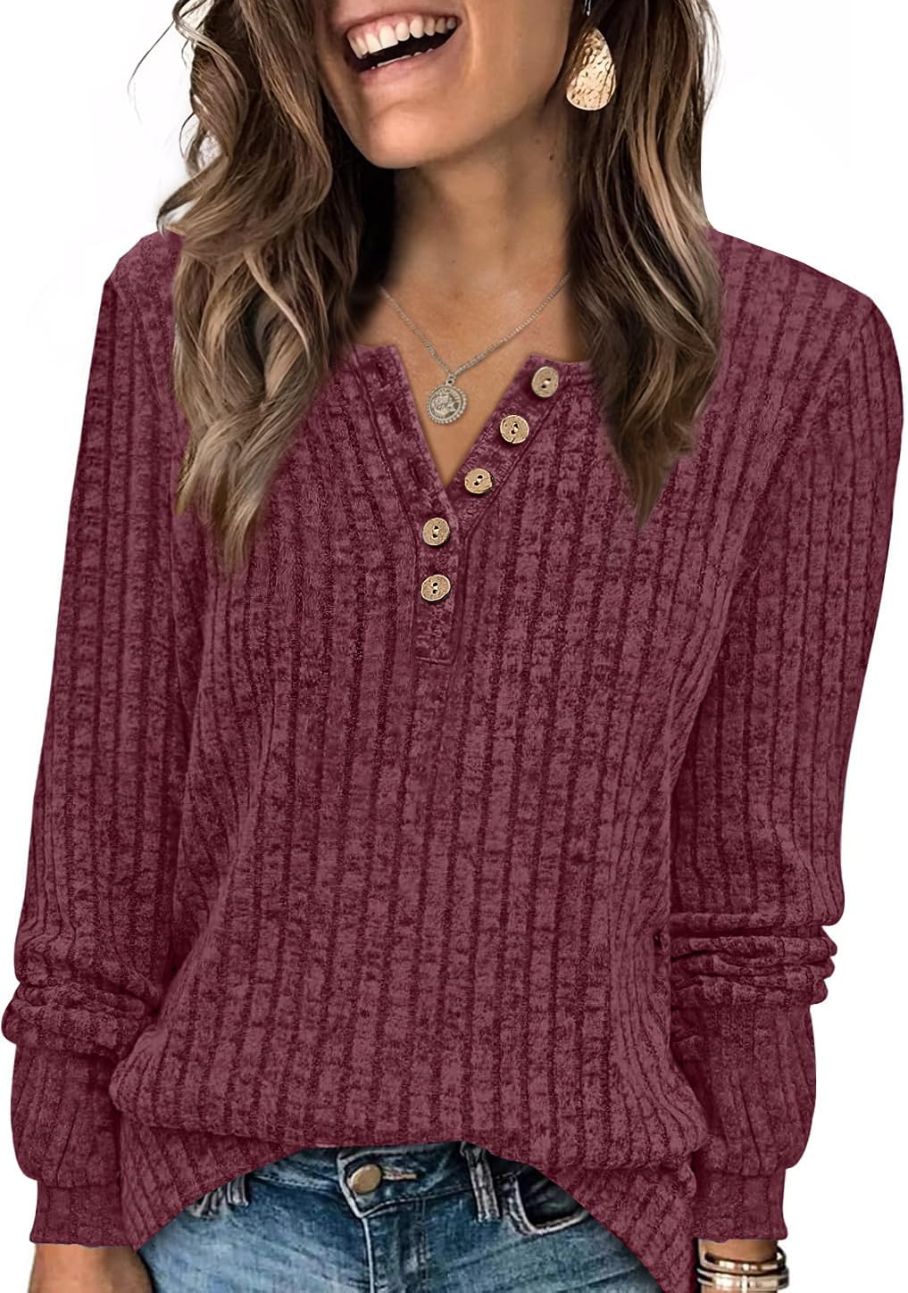XIEERDUO Sweater for Women Winter Clothing Long Sleeve Shirts Fall Fashion Must Haves Comfiest Airport Outfits Trendy