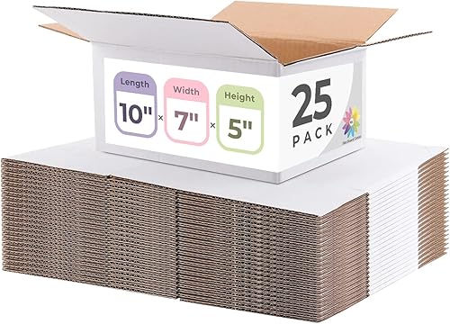 Miniatura 23 de Mat Board Center, caja de correo de 6 x 6 x 6, caja de cubo de 6 pulgadas, caja de embalaje cuadrada de regalo pequeña, cartón corrugado