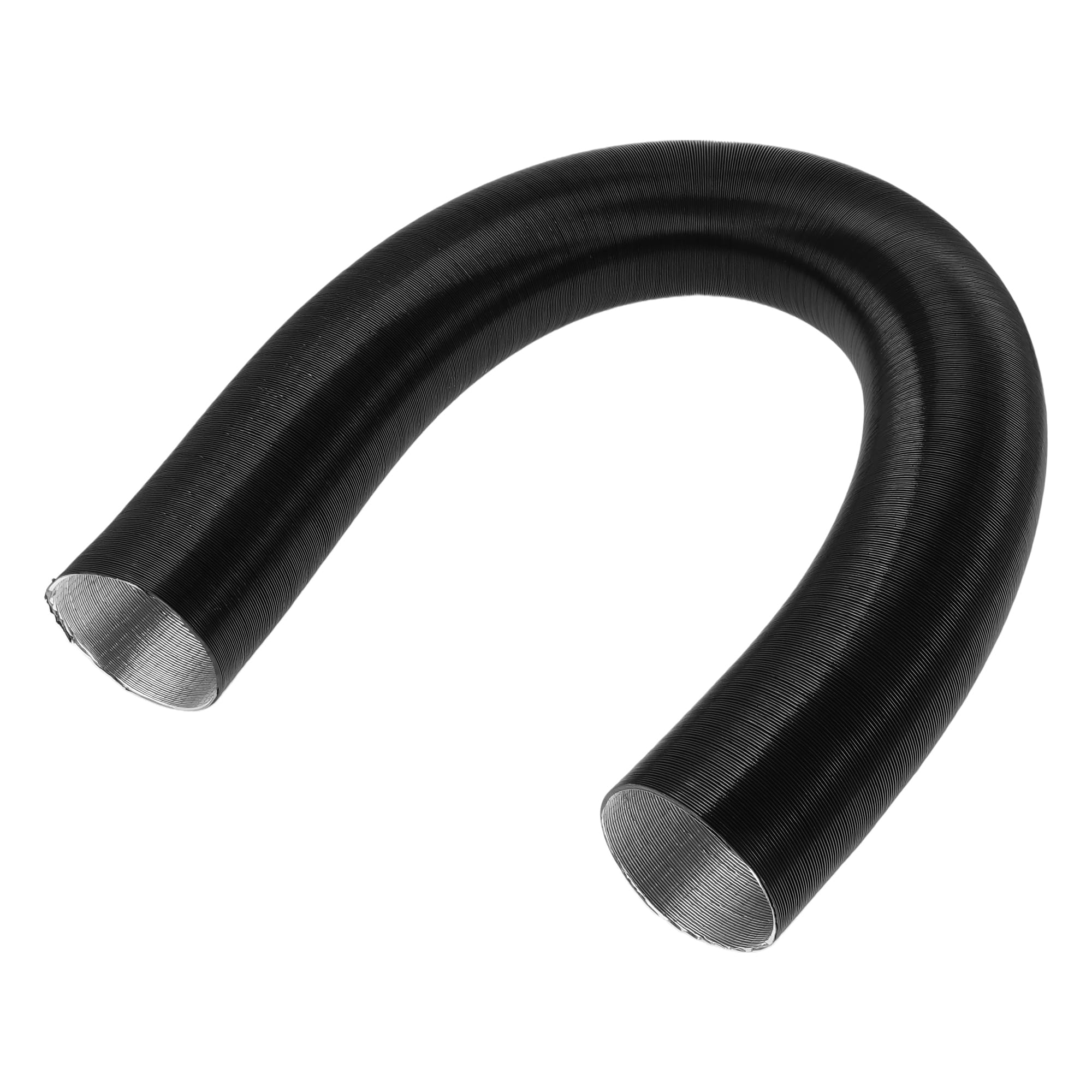 VekAuto 1 Pc Car Heater Duct Pipe 80mm ID 200cm Max l Warm Air Ducting Hose Car Truck RV Bus Van Boat Aluminum Foil Black