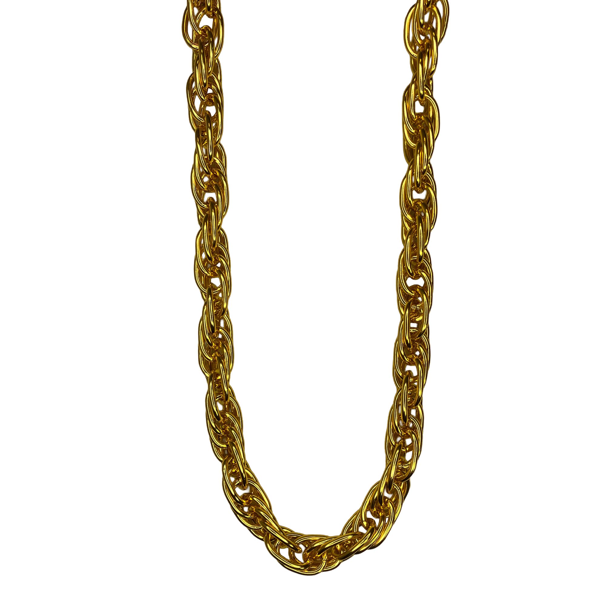 Largemouth 101,6 cm Heavy Rope Chain Old School Rapper Costume Bling!! (Oro), Oro, 102 cm