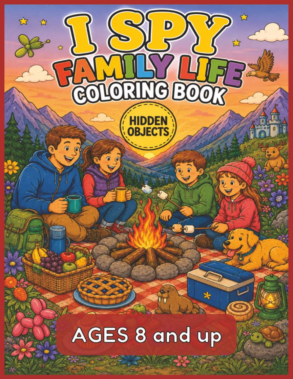 I SPY FAMILY LIFE COLORING BOOK: Hidden Objects | Ages 8 and up (I SPY HIDDEN OBJECT COLORING BOOK SERIES)