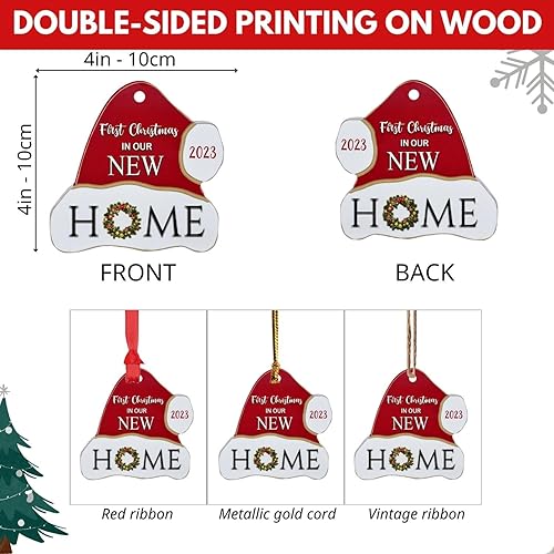 Miniatura 10 de Adorno 2023 Nuestra primera Navidad como el señor y la señora, adornos casados de la primera Navidad, regalos de boda para parejas, regalo de