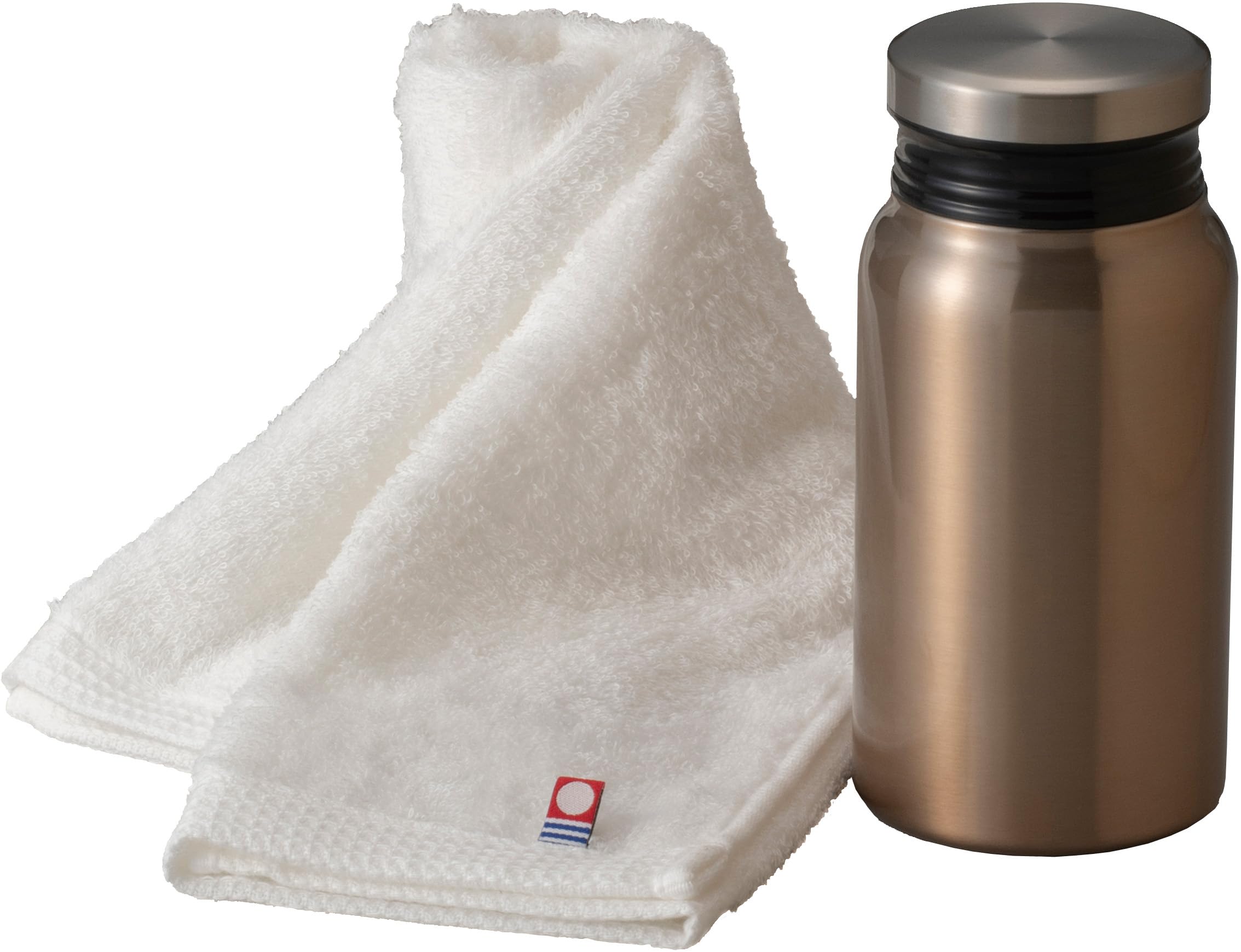 Amazon｜maebata 水筒 タオル パーソナルセット ブロンズ 380ml