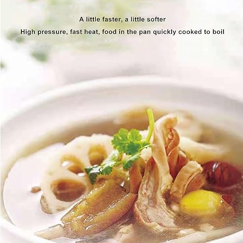 Miniatura 3 de Olla a presión eléctrica, 6L 304 acero inoxidable 2 engranajes, olla de cocción lenta múltiple, olla de arroz, vaporera con mango plegable para el