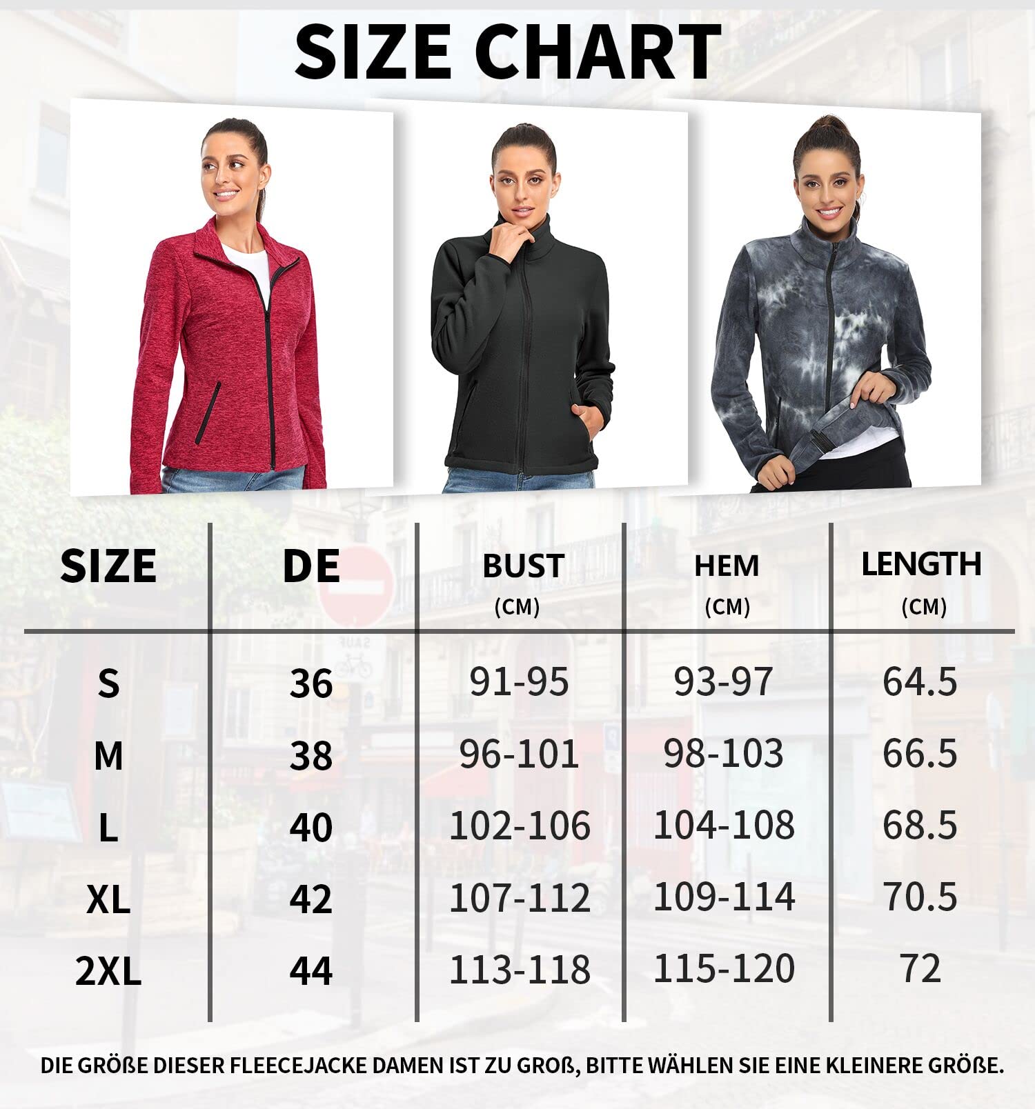 Soneven Chaqueta Forro Polar Mujer Invierno, Chaqueta Con Cremallera Para Chaqueta Mujer Invierno Elegante Ligero Paquete Cremallera Mujer de Talla Grande Para Deportes Correr Esquíal Aire Libre