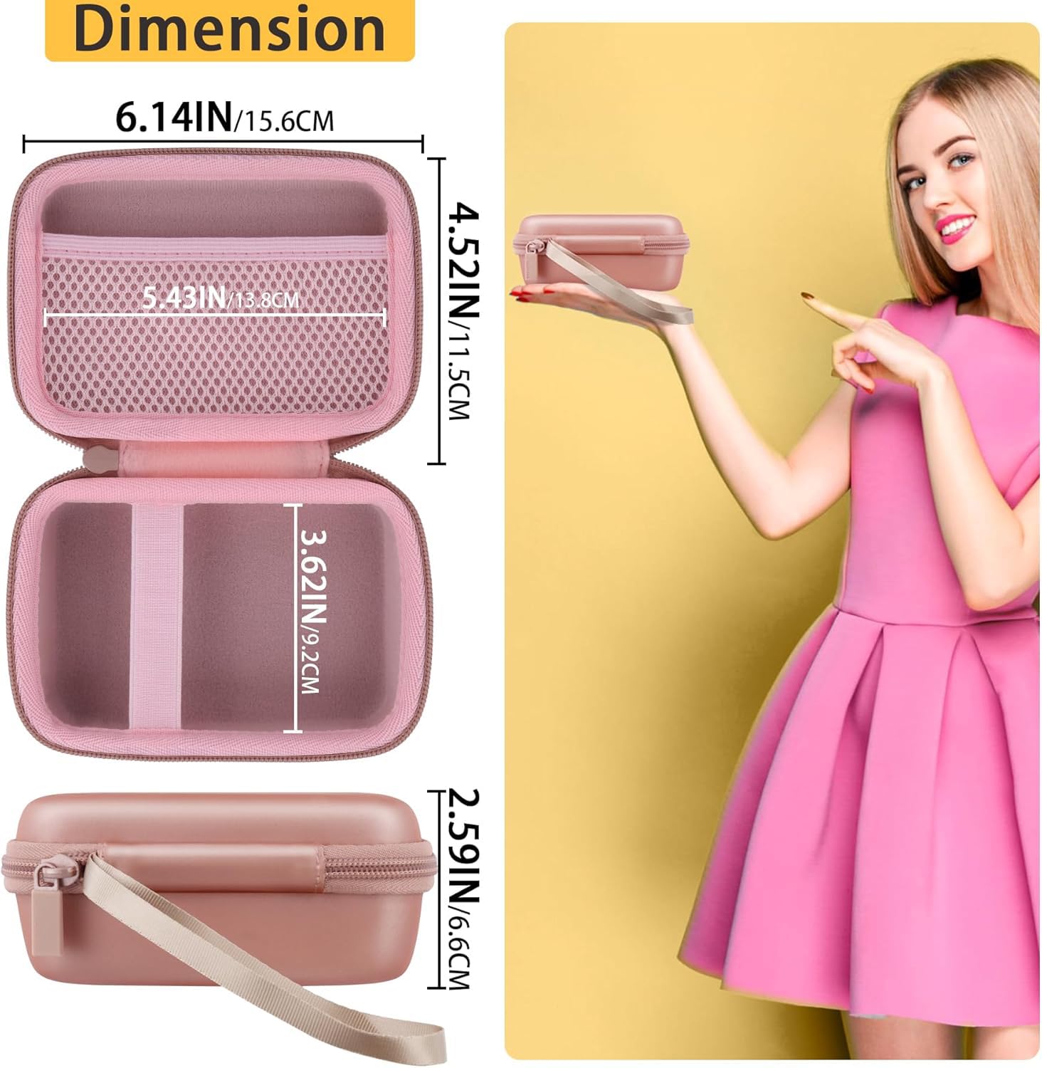 co2CREA Custodia rigida di ricambio per stampante Fujifilm Instax Mini Link 3 2 1 Smartphone