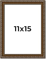 Vista 113 de Marco de fotos completo de madera dorada envejecida de 16 x 20 pulgadas con plexiglás acrílico UV, parte trasera de tablero de espuma y accesorios