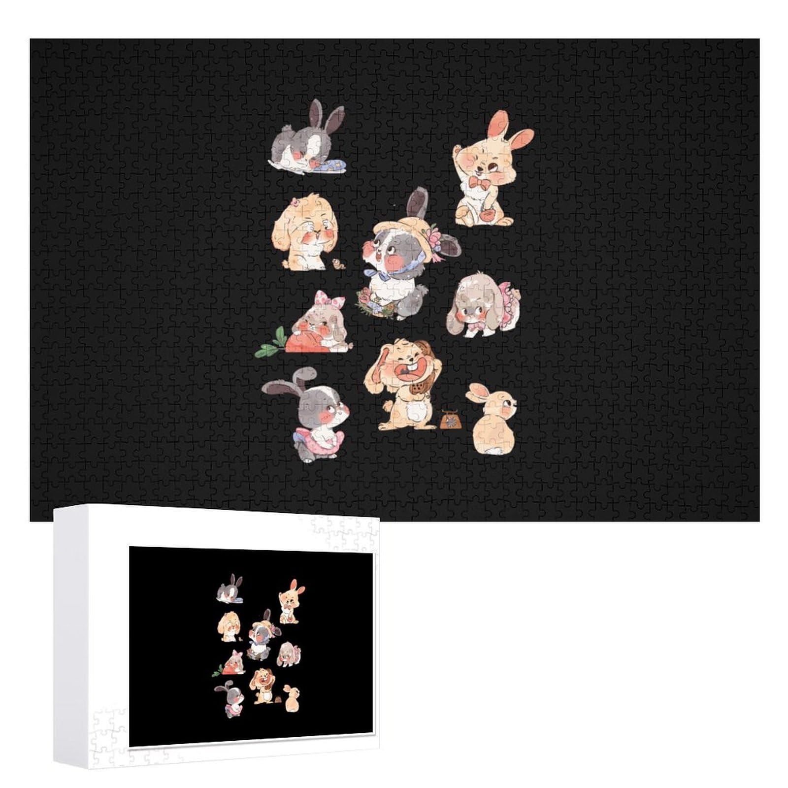 Amazon.co.jp: 1000ピース ジグソーパズル かわいい うさぎ パズル 