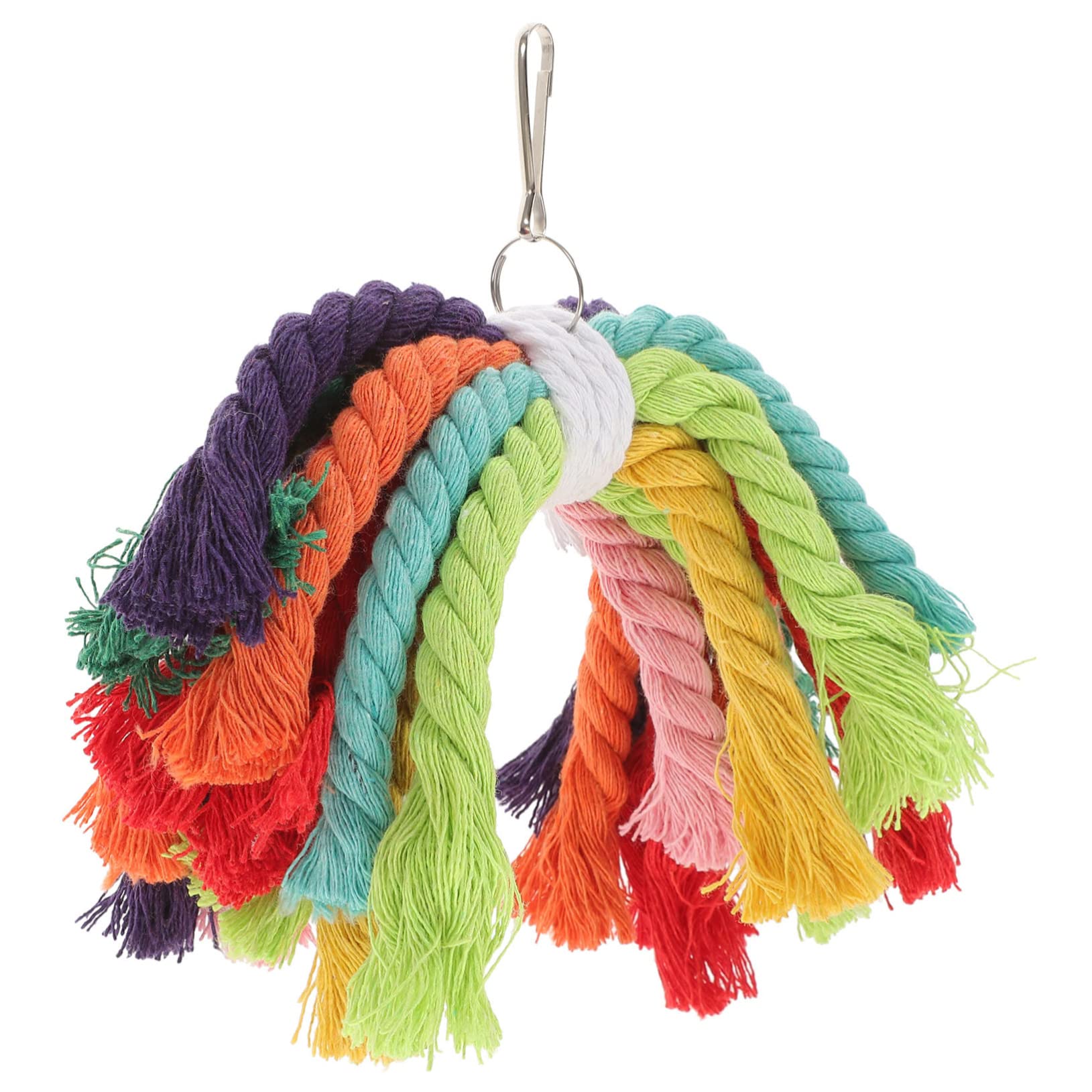 Beavorty 5pièces Jouet à Mordre pour Oiseaux Coton Jouet Corde pour Perroquet Amusement Et Détente