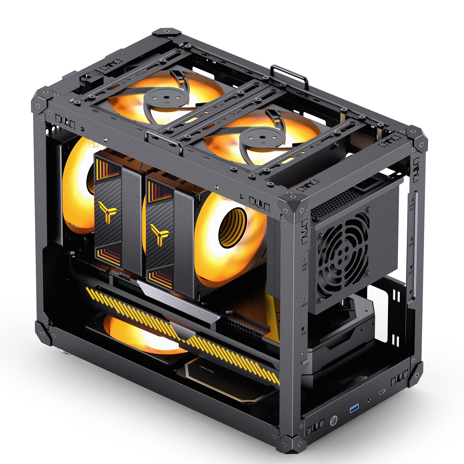 Amazon.co.jp: JONSBO C6 MAX ブラック Micro ATX PCケース、Matx