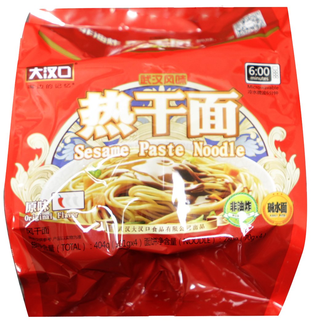 HanKow Style non-fried Sesame paste Ramyun Noodle orginal flavor (4 bags) 280g)