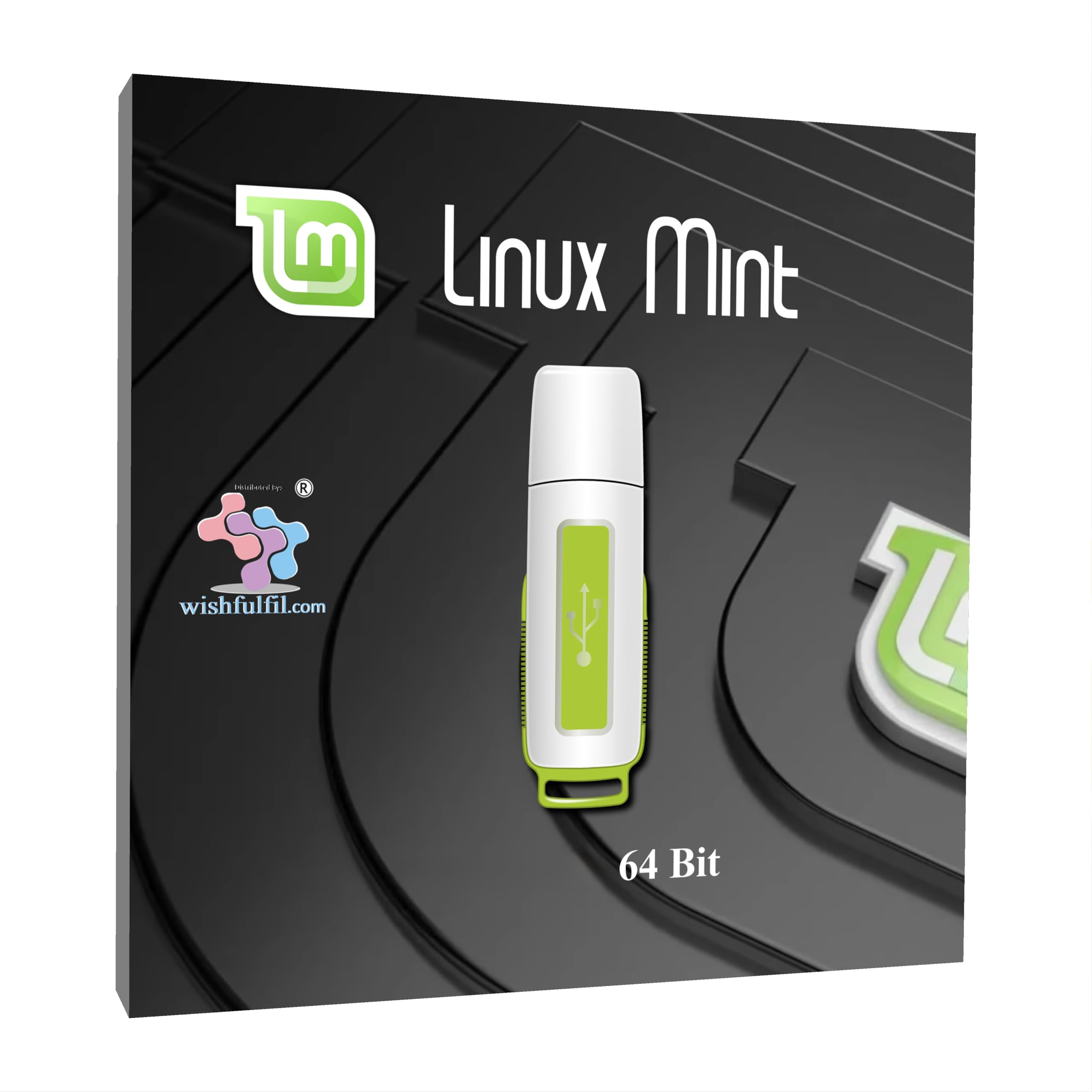 wishfulfil Linux Mint 22 Cinnamon 64 Bit Live Bootable 32GB USB Pen Drive