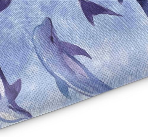 Miniatura 3 de Cute Dolphin Pattern Placemats Set of 4 Table Mats Washable Placemat Waterproof Place Mats for Party Home Dining Table Decor 18x12 in