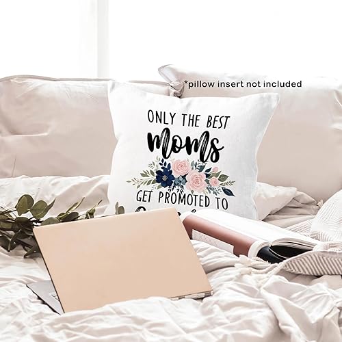 Miniatura 4 de Only The Best Moms Get Promoted to Grandma Gifts - Funda de almohada de 18 x 18 pulgadas, para abuela, abuela, abuelos, bebé, anuncio de embarazo,