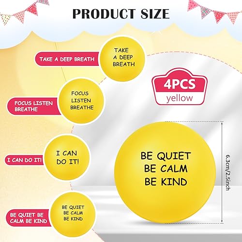 Miniatura 2 de 4 bolas motivacionales para el estrés para adultos, bolas de alivio del estrés con citas inspiradoras para fomentar la motivación del ejercicio de