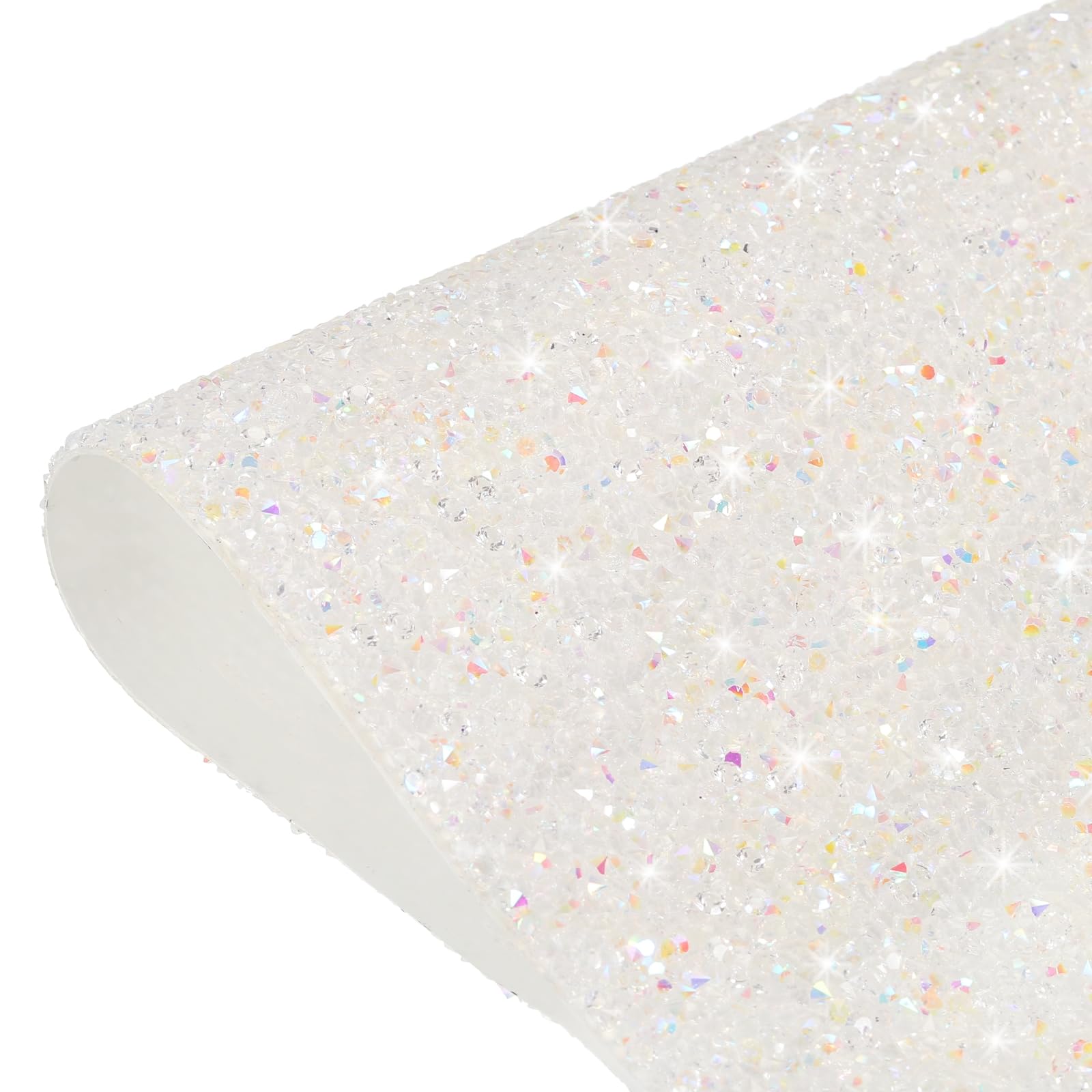 Feuille de strass autocollante blanc MECCANIXITY aux reflets cristallins pour finition haut de gamme