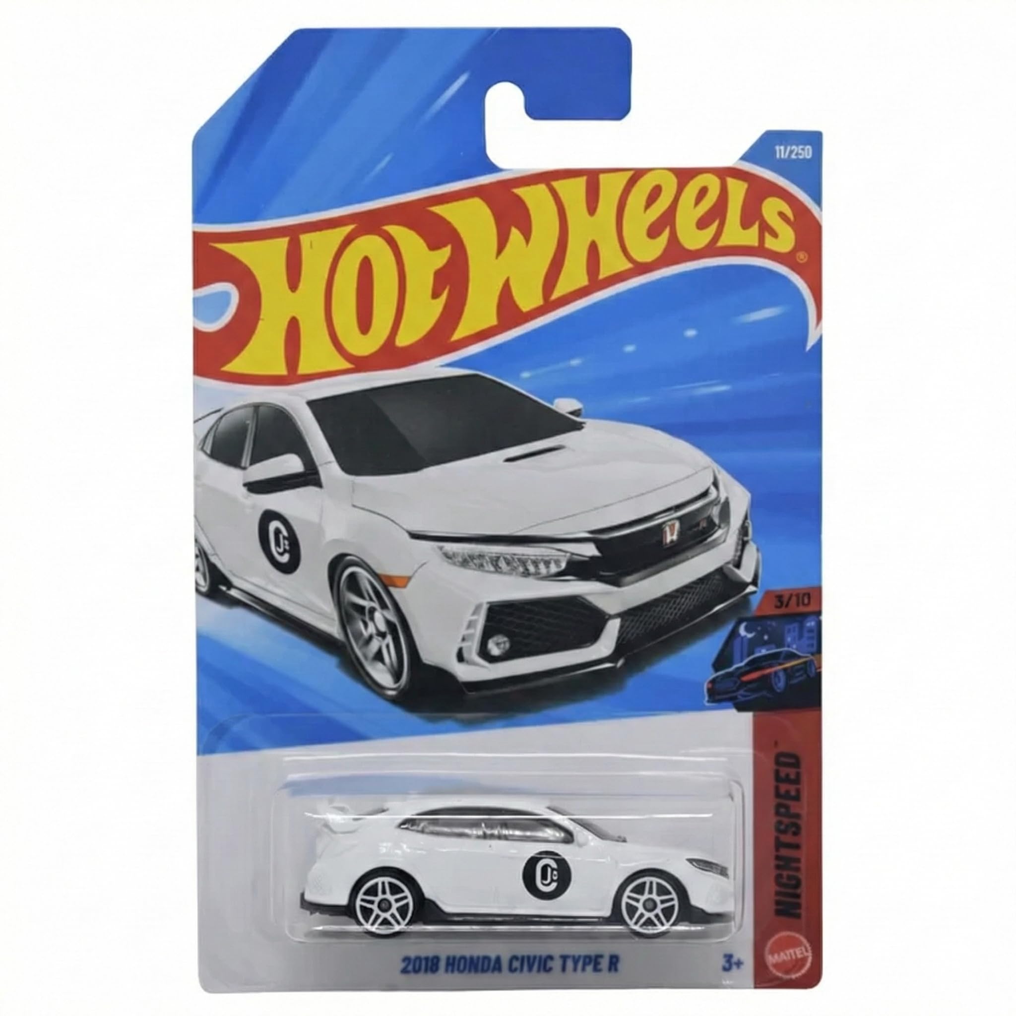 Hot Wheels 2018 Honda Civic Type R [White] Night Speed 3/10, 11
