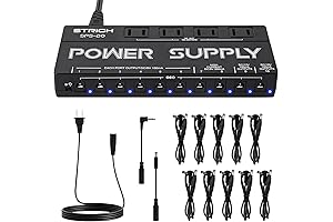 STRICH Effect Pedal Power Supply 10 Isolated DC Output