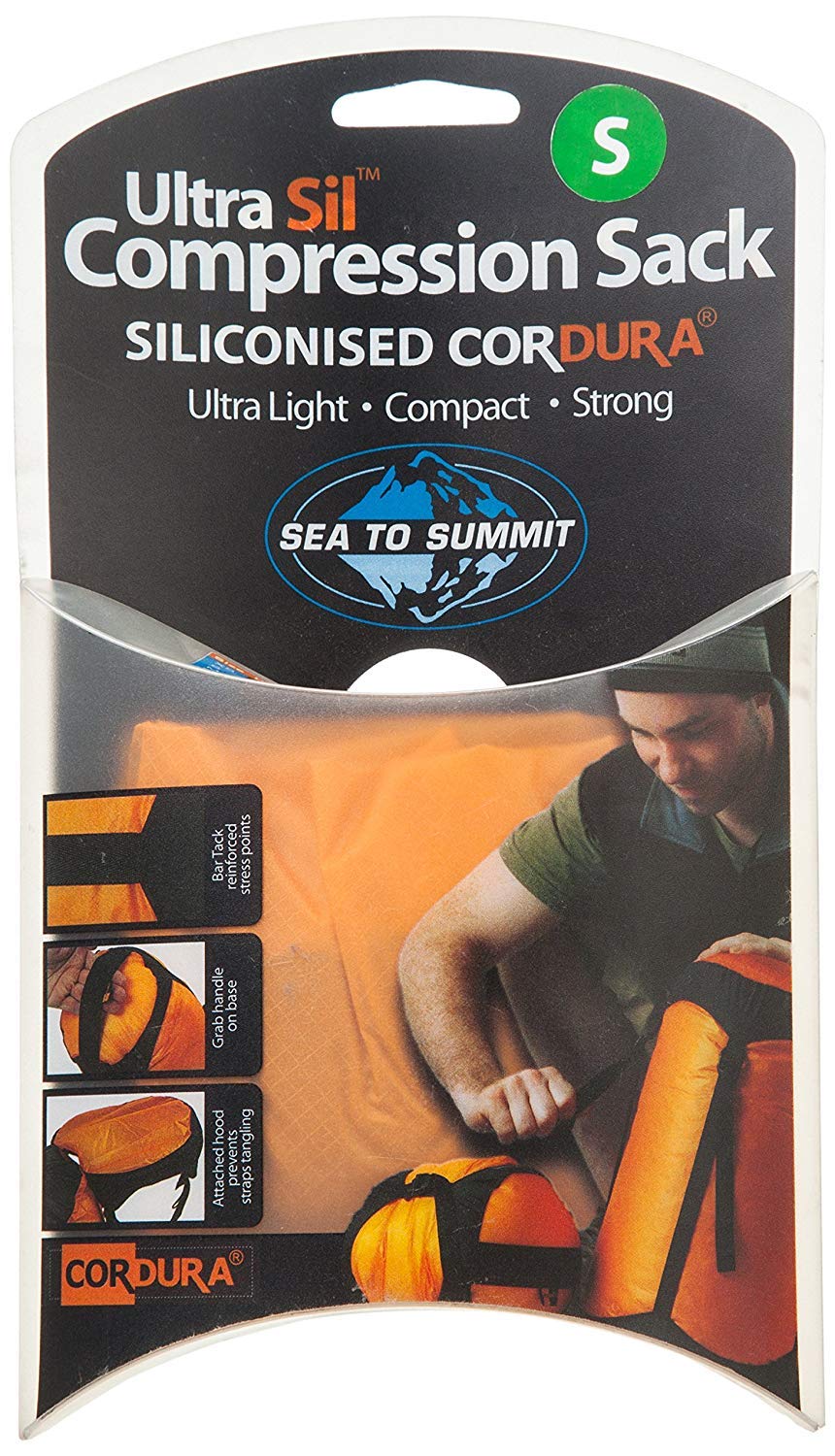Sea to Summit Ultra-SIL Compression Sack X-S Mountaineering, Mountaineering and Trekking, Adults Unisex, Yellow, XS, Lemon Tree