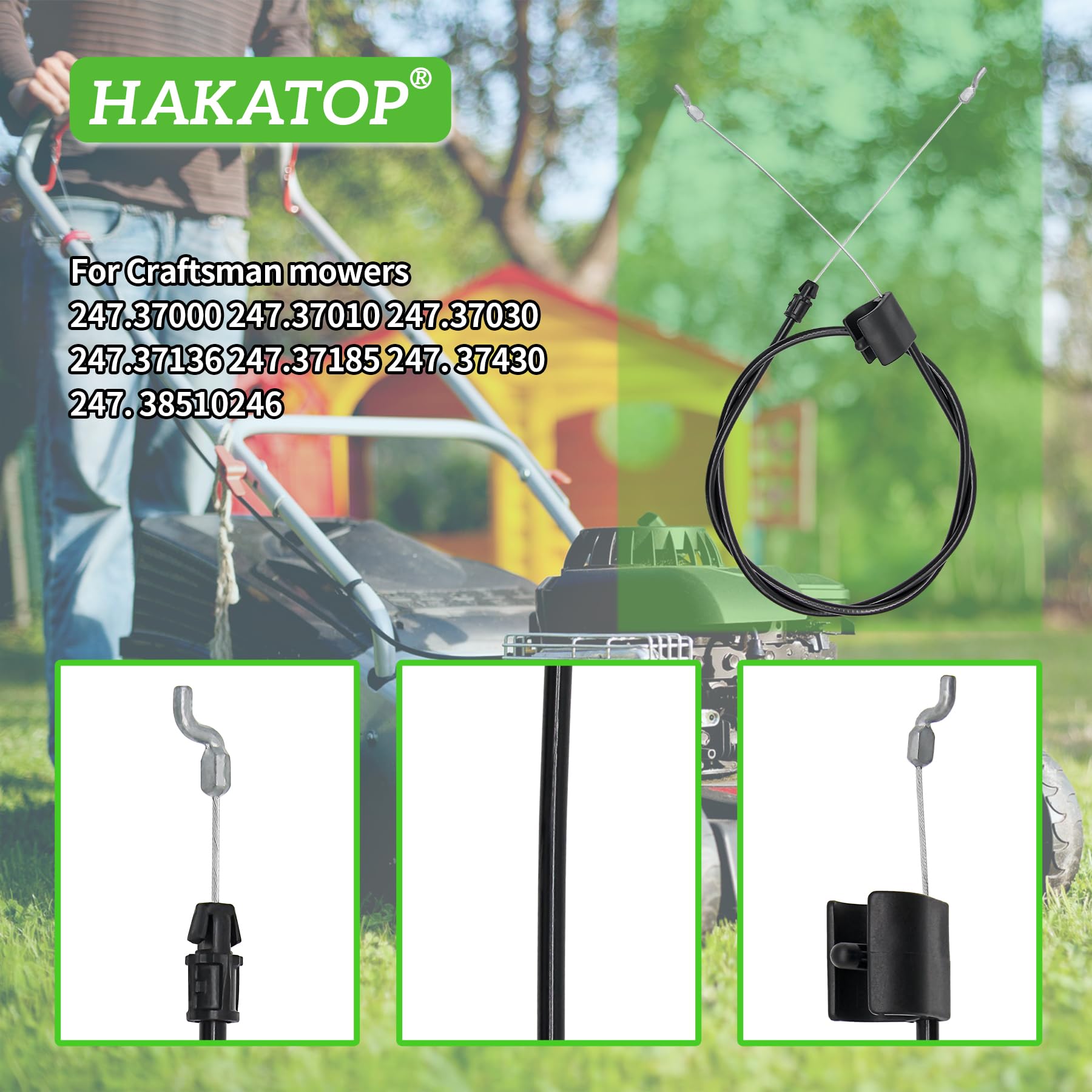 946-0957 Steuerkabel Für Rasenmäher – Ersatz Für MTD, Cub Cadet, Troy Bilt, Murray, 50 Zoll