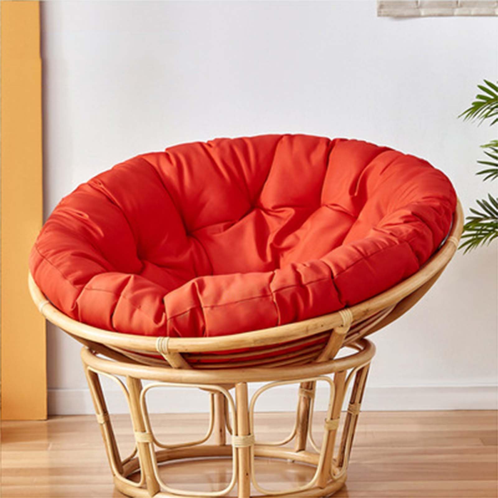 Papasan Chair Indoor Chair With Cushion Indoor Natural Cane Bedroom Chair Outdoor Suitable For Hanging Garden Replacement Cushions Decorative Items To Decorate Old Chairs,I,70x70cm