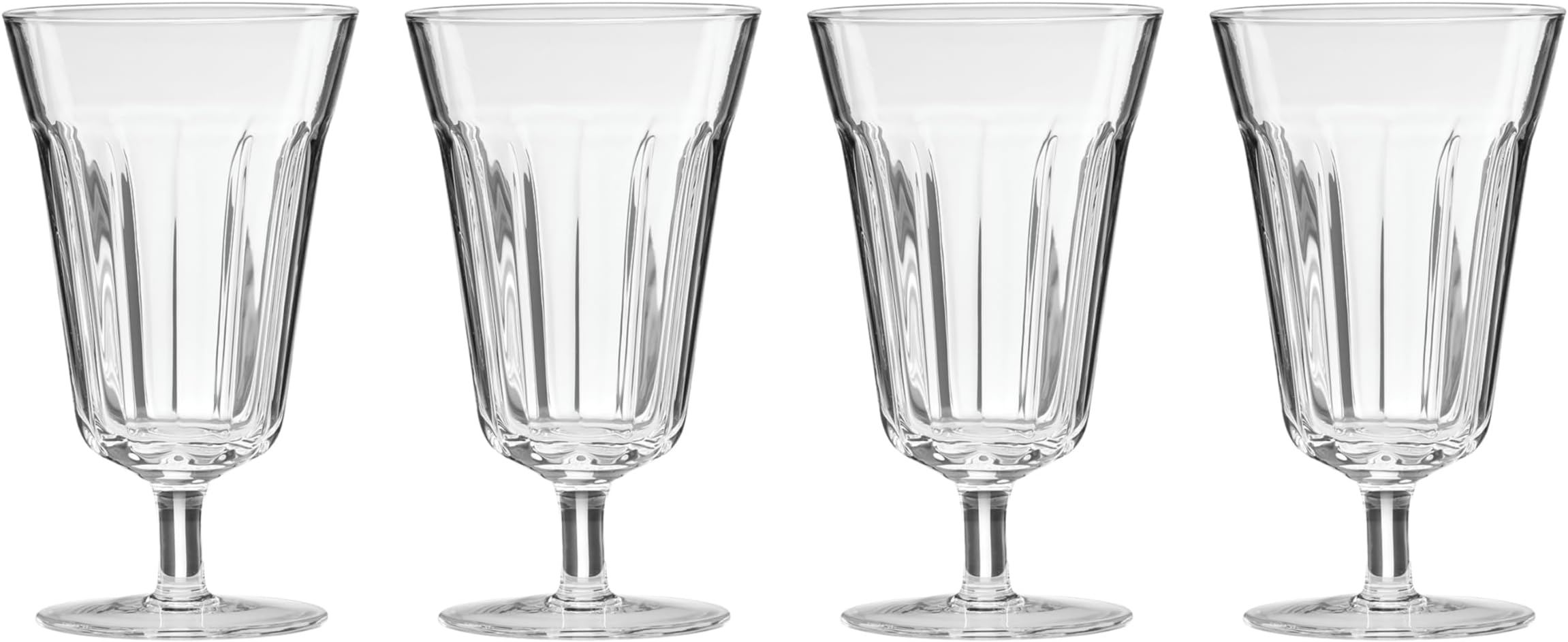Lenox 894588 French Perle Tall Stem Glass, Set of 4, 13 oz, 6.5" H x 3.5" D