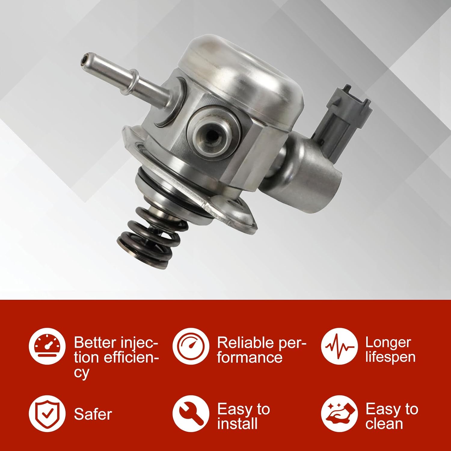 12626234 High Pressure Fuel Pump for Buick Allure Enclave LaCrosse 3.6L 2009-2011 Cadillac CTS STS 3.6L 2008-2011 Chevy Camaro Traverse 3.6L 2009-2017 GMC Acadia 3.6L 2009-2016 Fuel Pump