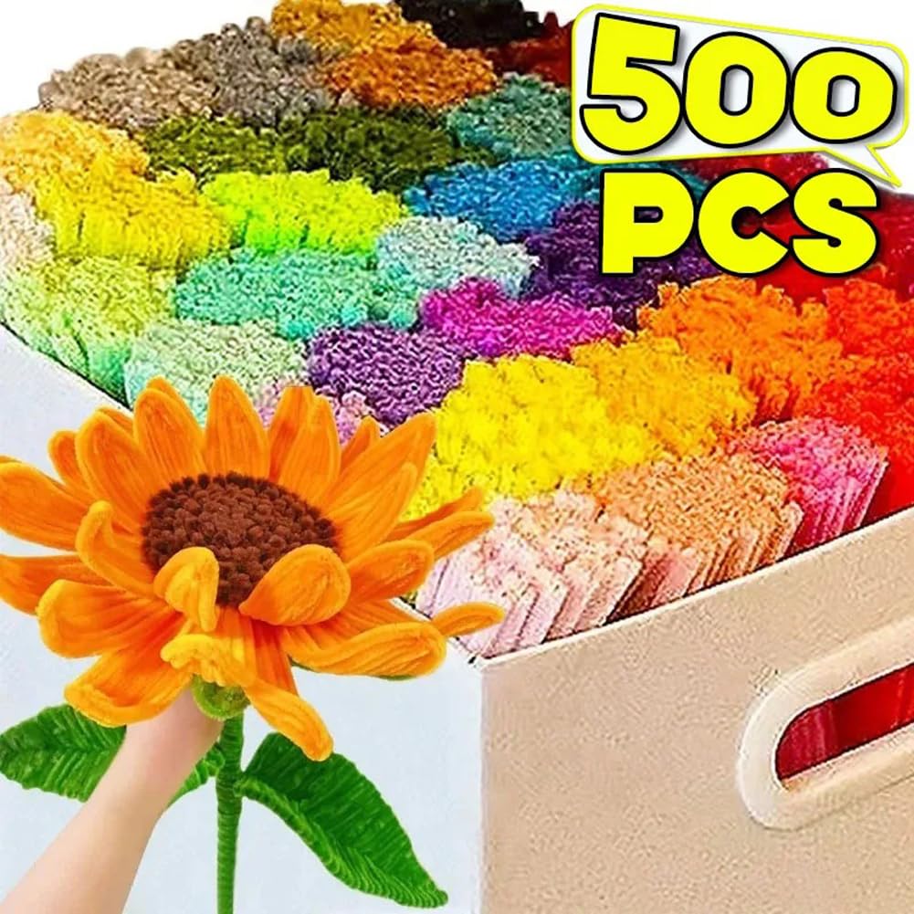 Limpiapipas a Granel, Tallos de Chenilla esponjosos para Manualidades, Regalos Hechos a Mano y decoración.