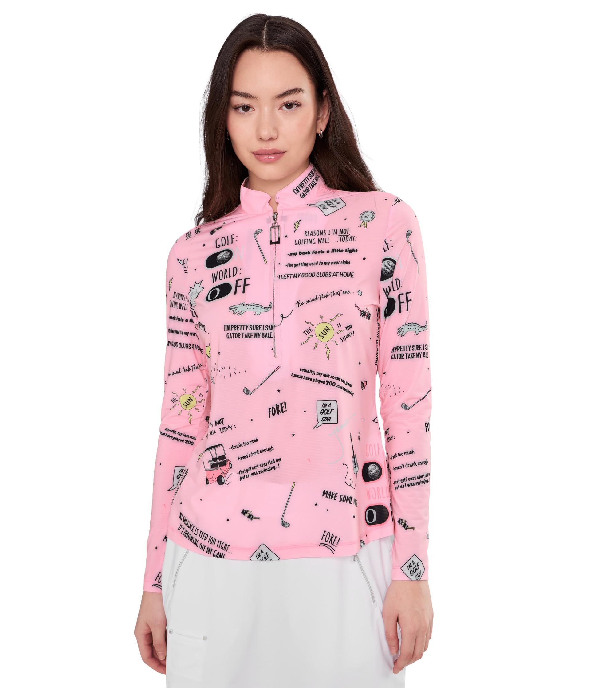 Womens Sunsense Golfstar Long Sleeve Quarter Zip-image-18