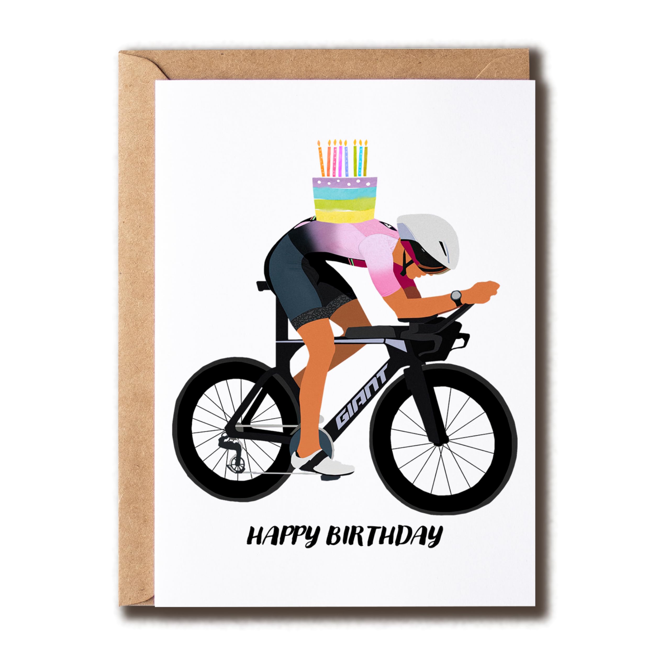 happy birthday rennrad MHSDesigns Funny card for a cyclist - Birthday Card - Birthday card for cycling - Cycling Card crx Größe Kleidung:XL Gellings On Top -