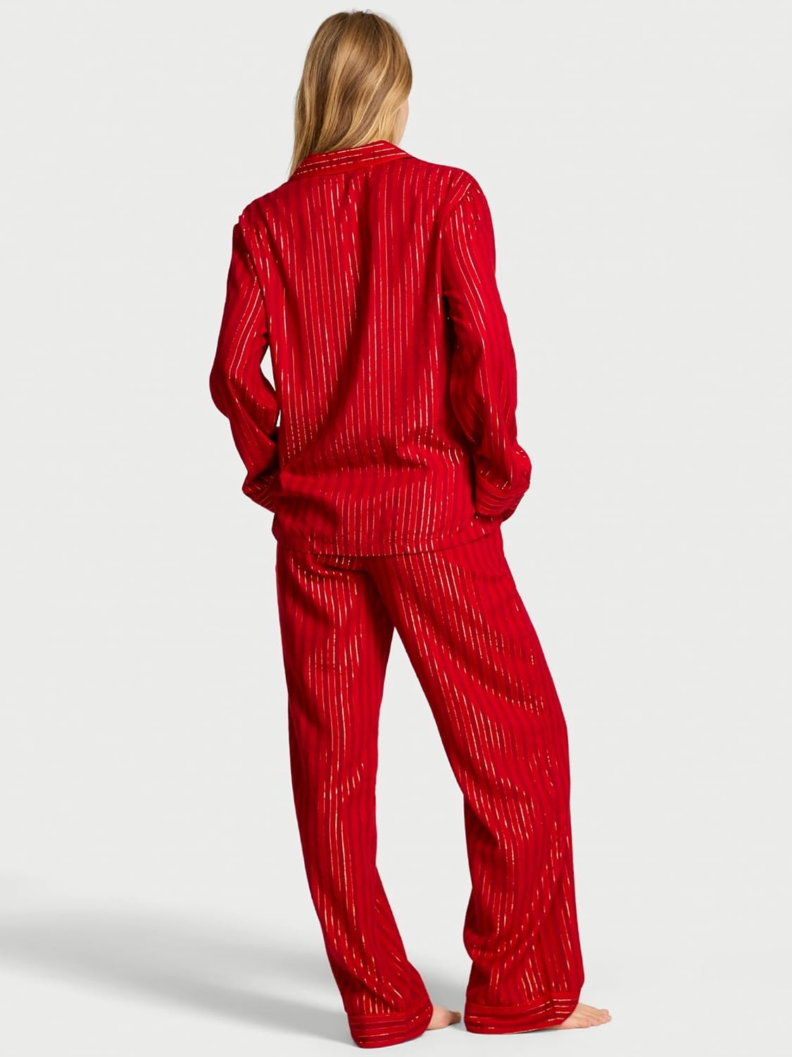 Victoria's Secret Flannel Pajama Set, Long Sleeve Button Down Shirt & Pants, Sleepwear for Women (XS-XXL) - Image 2