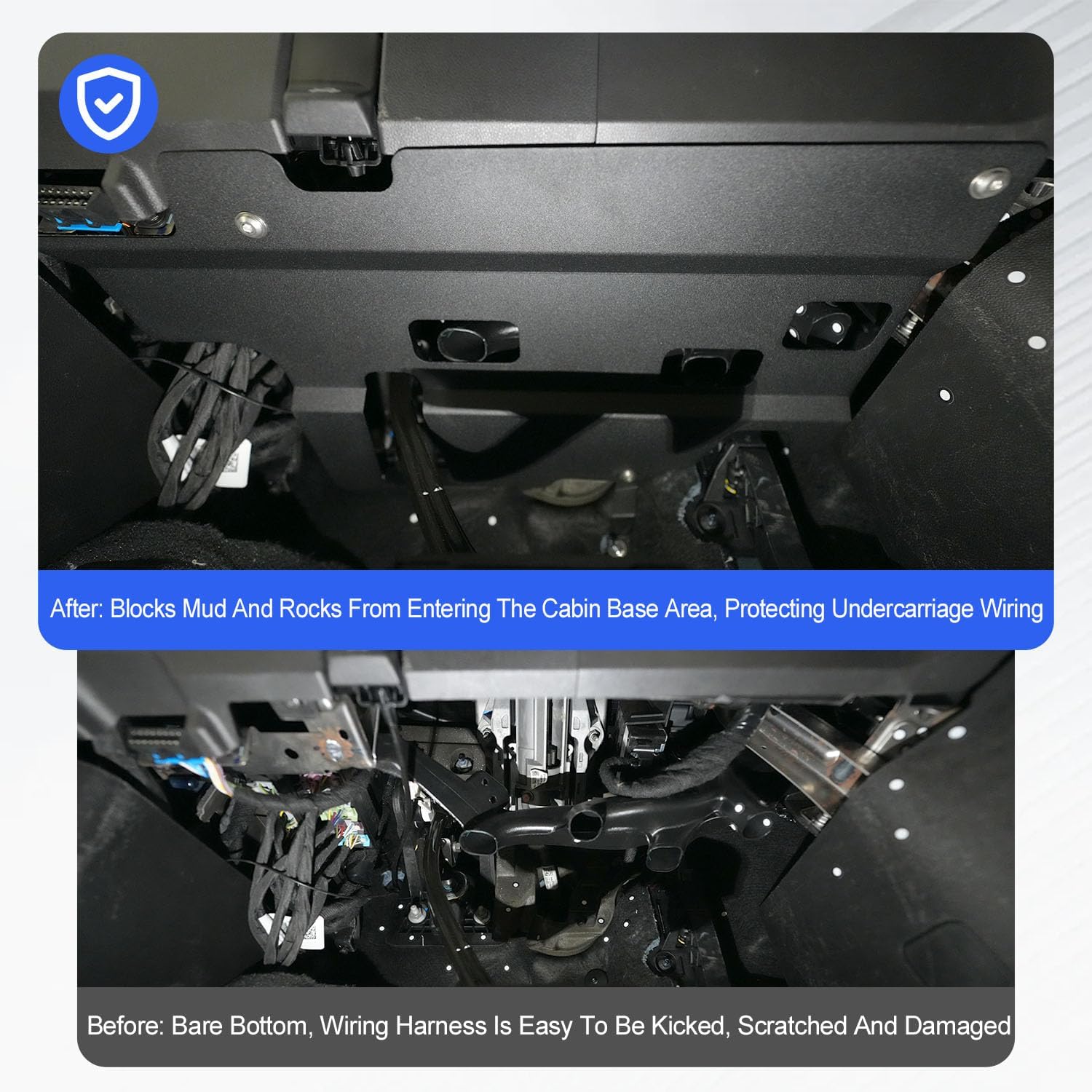 Lower Dashboard Guard Panel Compatible with 2022-2025 Chevy Silverado GMC Sierra 1500 Dash Board Bottom Protector Panel Replacement for 2022-2025 Chevy Silverado Accessories