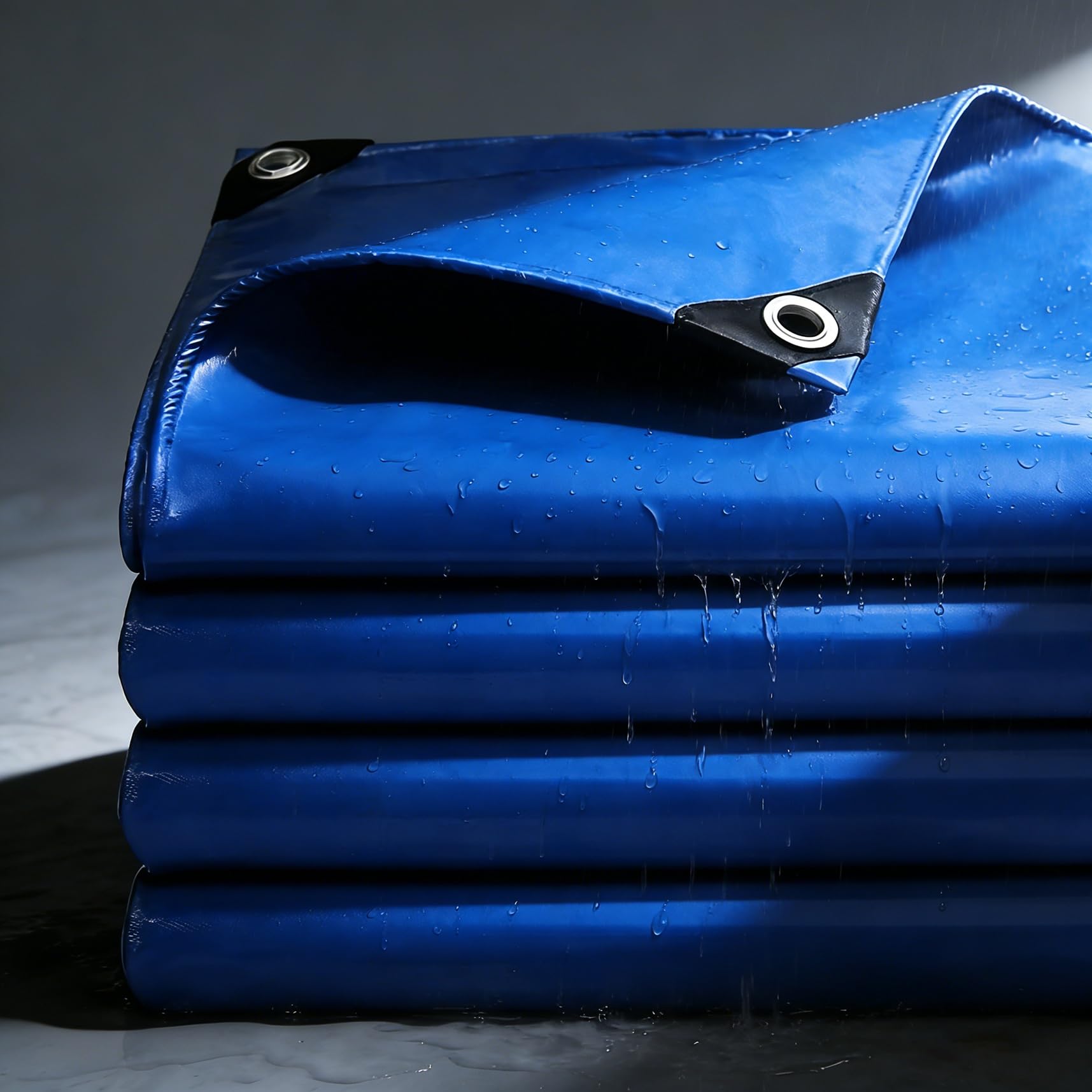 Lona remolque 140 x 180 impermeable azul de PVC resistente para exterior