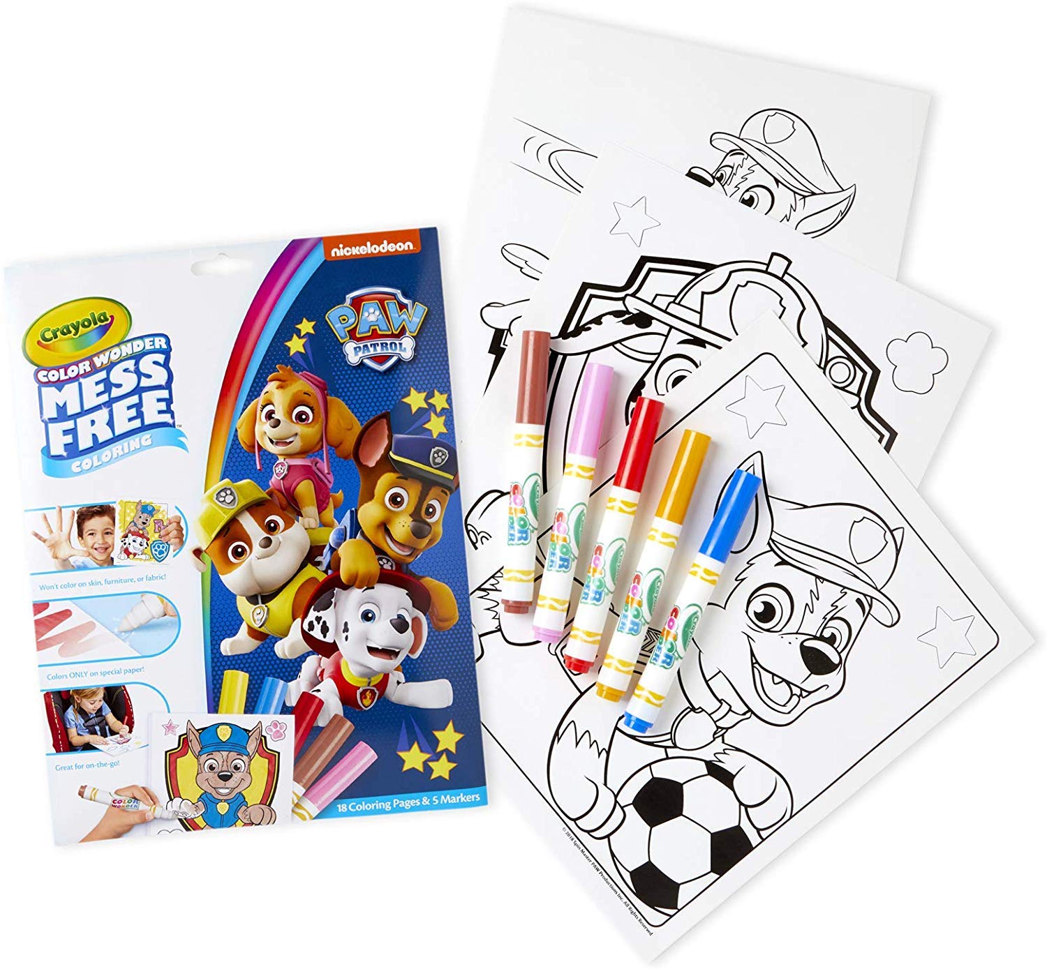 Amazon.com: Crayola Color Wonder Coloring Pad & Markers, Mess Free, Paw  Patrol Gift, Ages 3,4,5 : Toys & Games