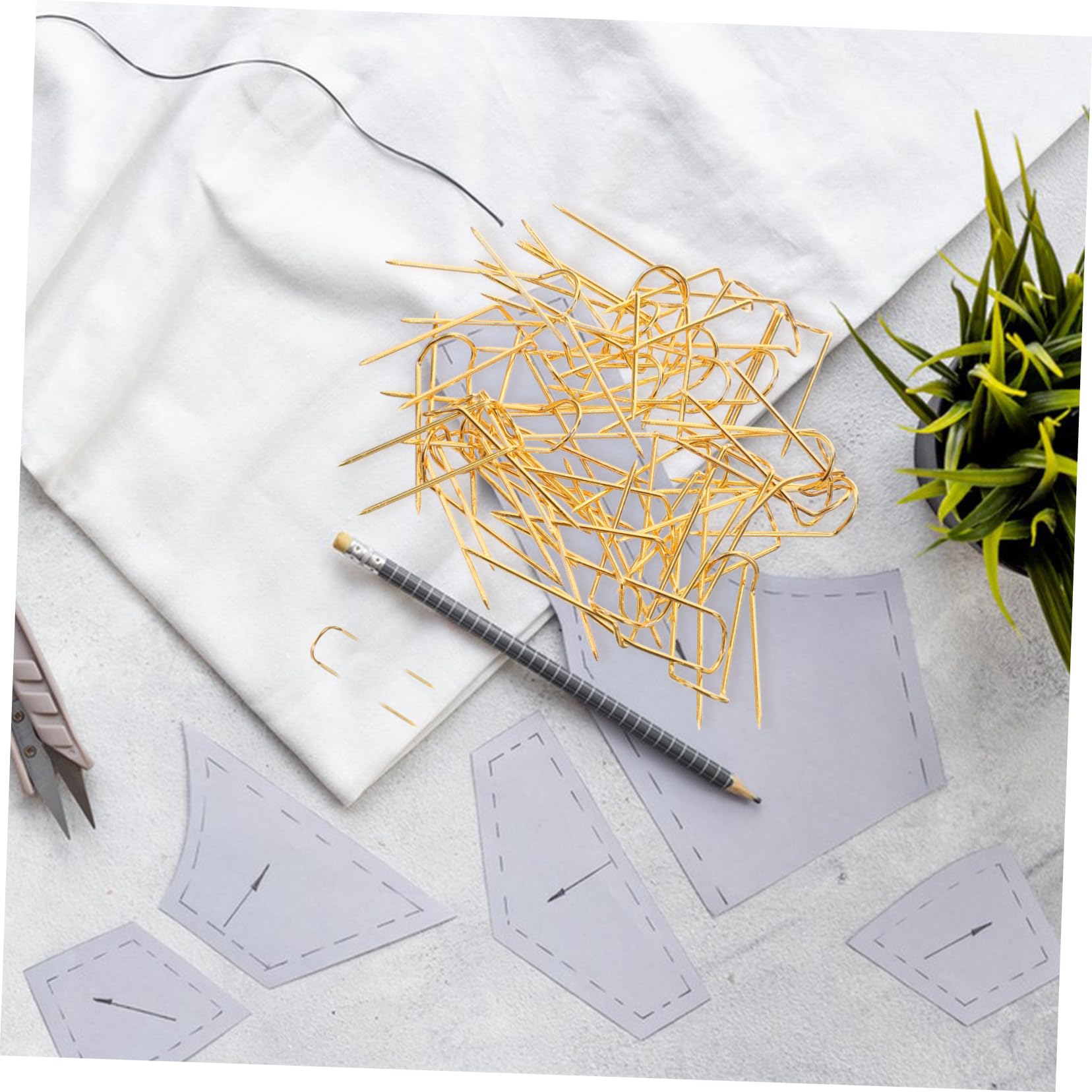 STOBOK 250pezzi Shaped Metal Blocking Needles and Portable Sewing for Crafts Professional Sewing Tools for Accurate Fabric Positioning