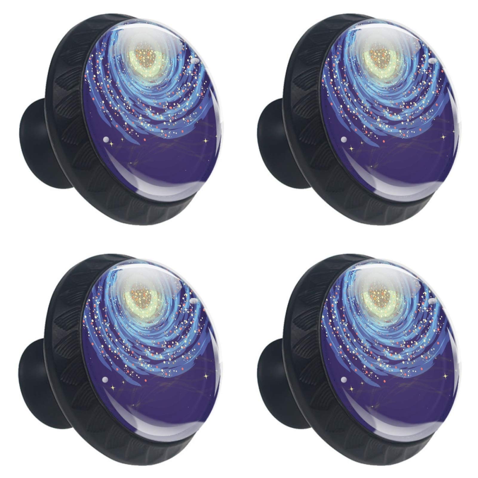 Boutons de tiroir colorés Galaxy 30mm en cristal pour poignée de meuble