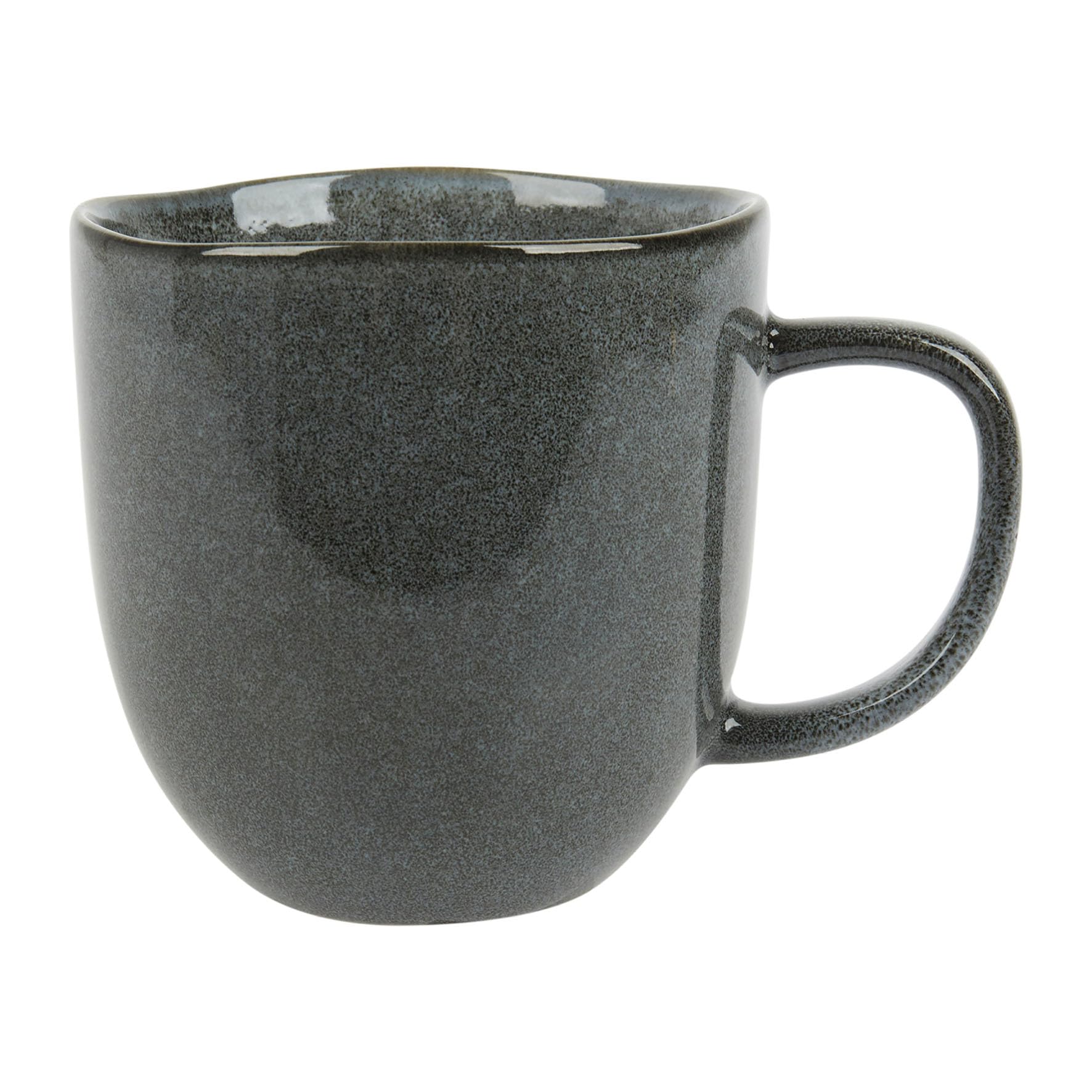 GENEVIEVE LETHU Nuancia Collection 535337 Stoneware Mug 44 cl Diameter 10 cm Height 10 cm Dark Grey