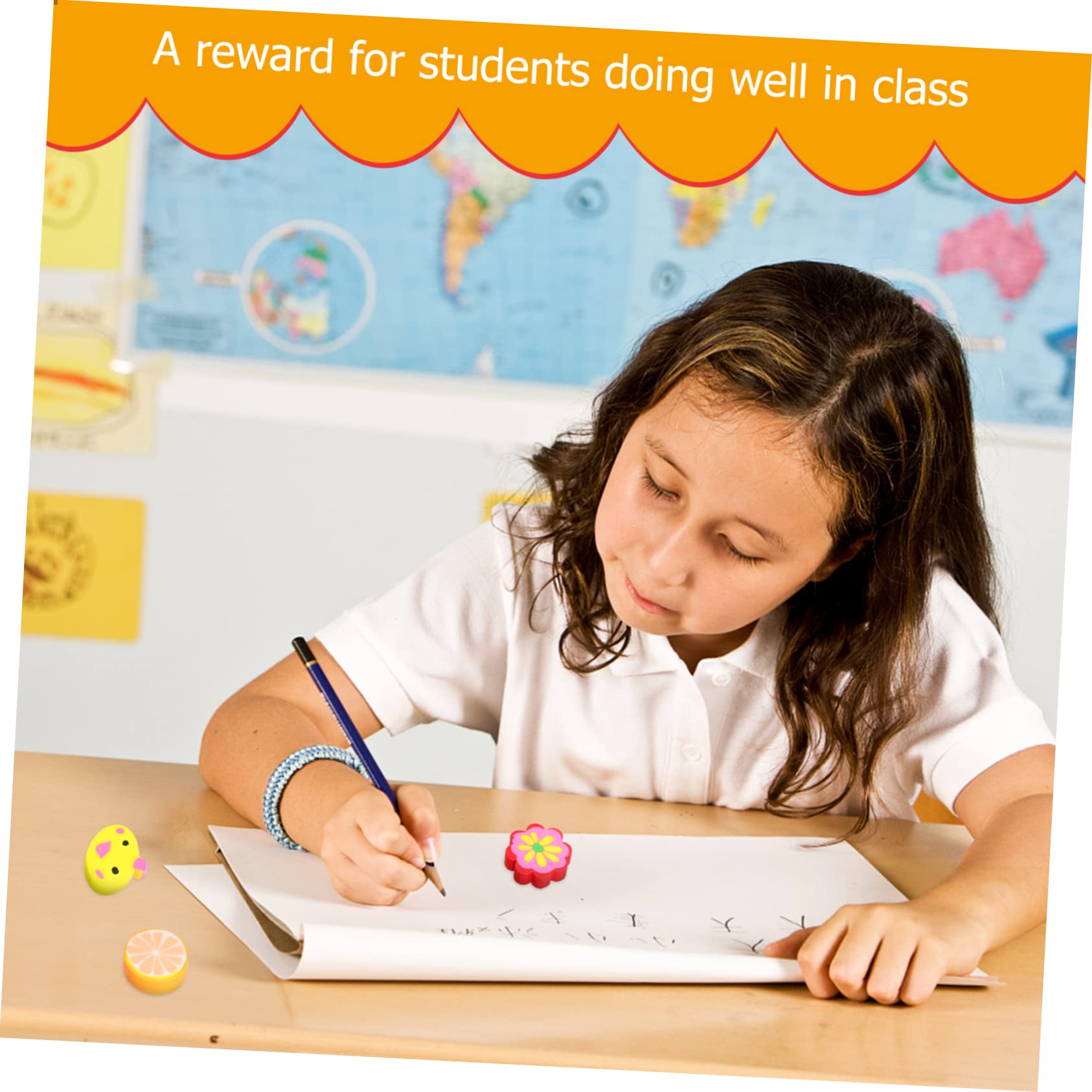 Erasers Pack 100 Pezzi Tpr Animal Cartoon per Bambini | Festa Scuola Decor, Gomme per Cancellare da Cancellare per Cartoni Animati, Classroom Rewards e Party Favors Stile Casuale