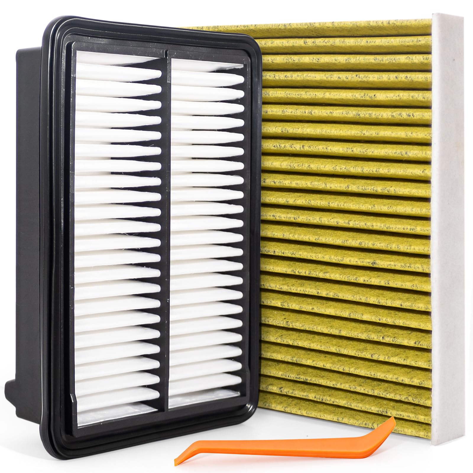 172206MAJ01 CF11182 Cabin &amp; Engine Air Filter Fits 80292-TF0-G01 | Compatible with 2023-2025 Hon da Accord Hy brid 2.0L, 2023-2025 Hon da CR-V CR V Hy brid 2.0L, 2025 Hon da Civic Hy brid 2.0L
