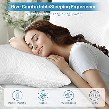 Amazon｜Overket メモリーフォーム枕 横向き寝用 冷却ベッド枕