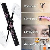 Vista 5 de Kit de extensión de pestañas DIY con pegamento y sellado de 10ml Kit de pegamento para pestañas postizas Kit de pegamento para pestañas en racimo