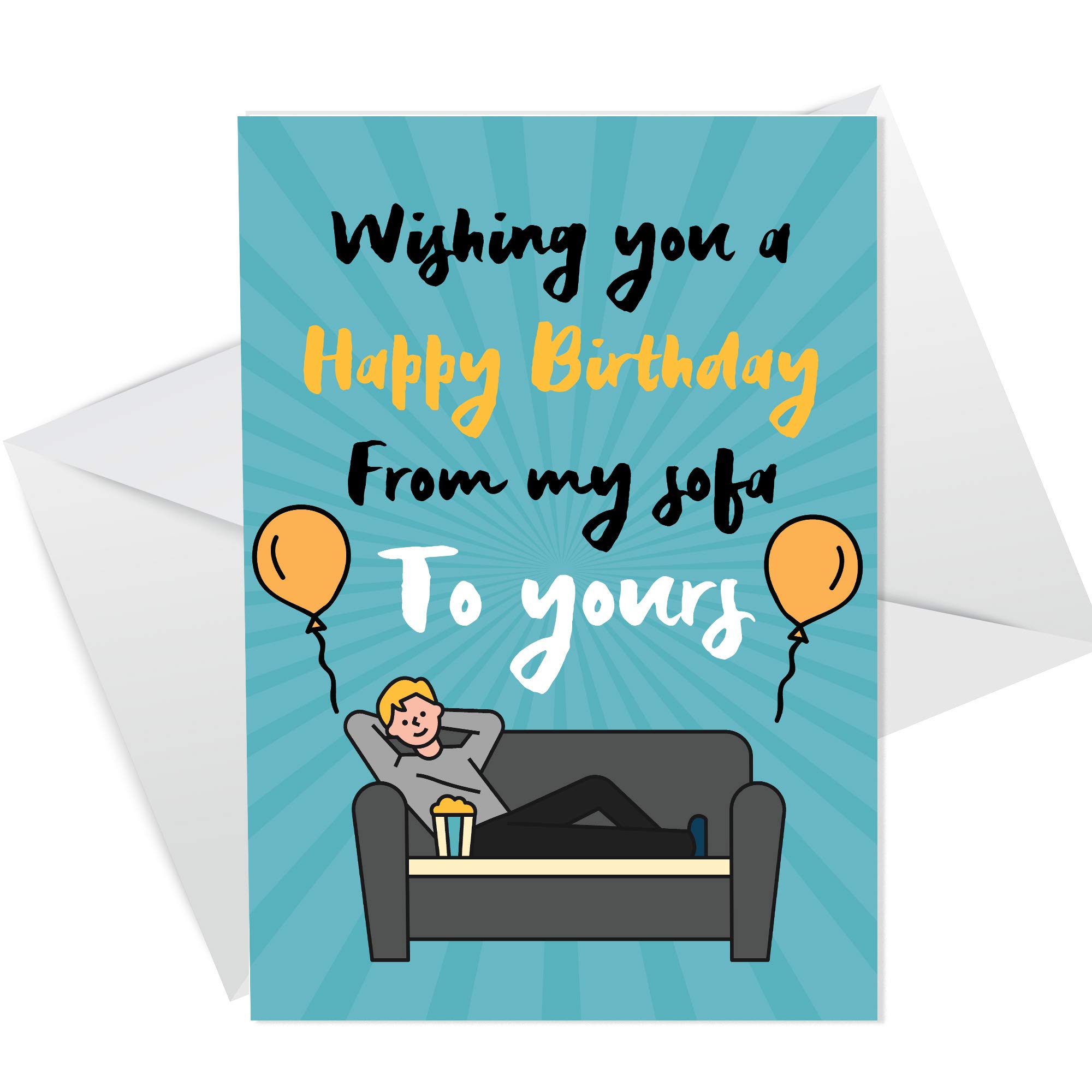 RED OCEAN Funny Lockdown Birthday Card For Friend Mum Dad Brother Auntie Uncle Him Her