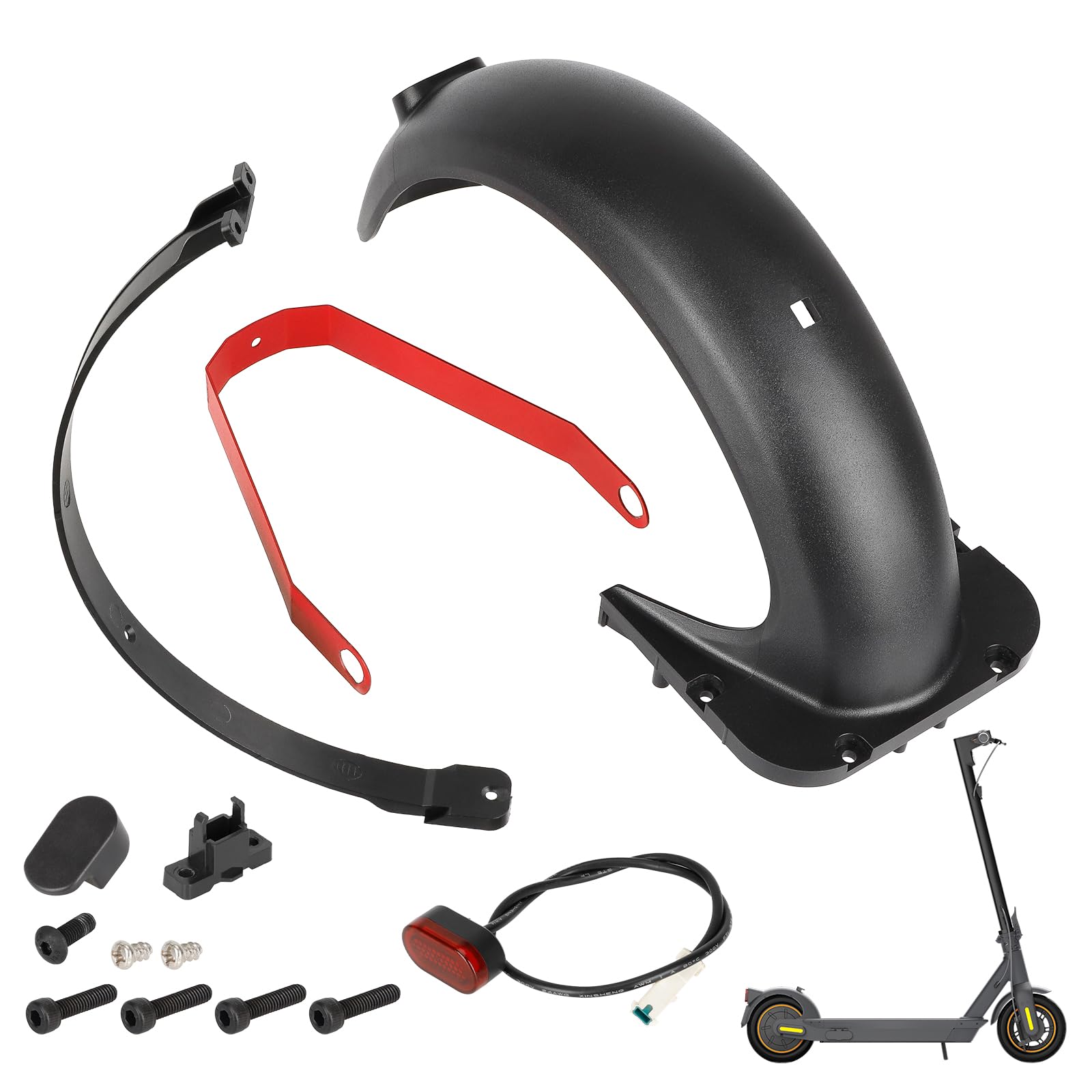 Fututech Rear Mudguard Set + Tail Light + Rear Mudguard Bracket