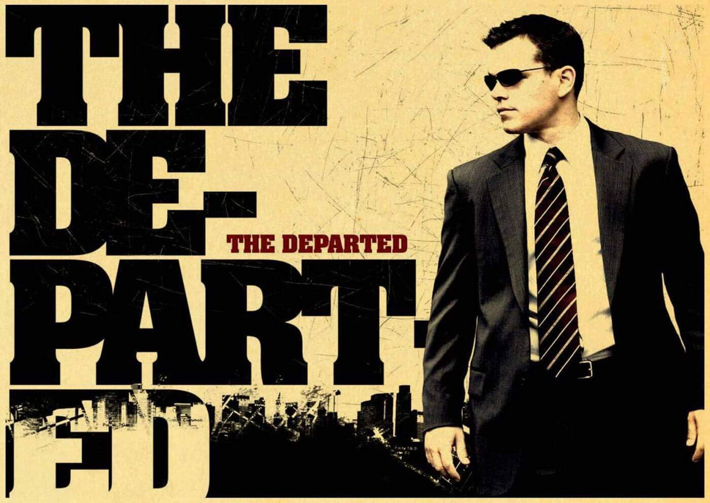 Tallenge - The Departed - Matt Damon - Martin Scorsese Hollywood English Movie Poster - Large Poster(Paper,18X24 inches, MultiColour)