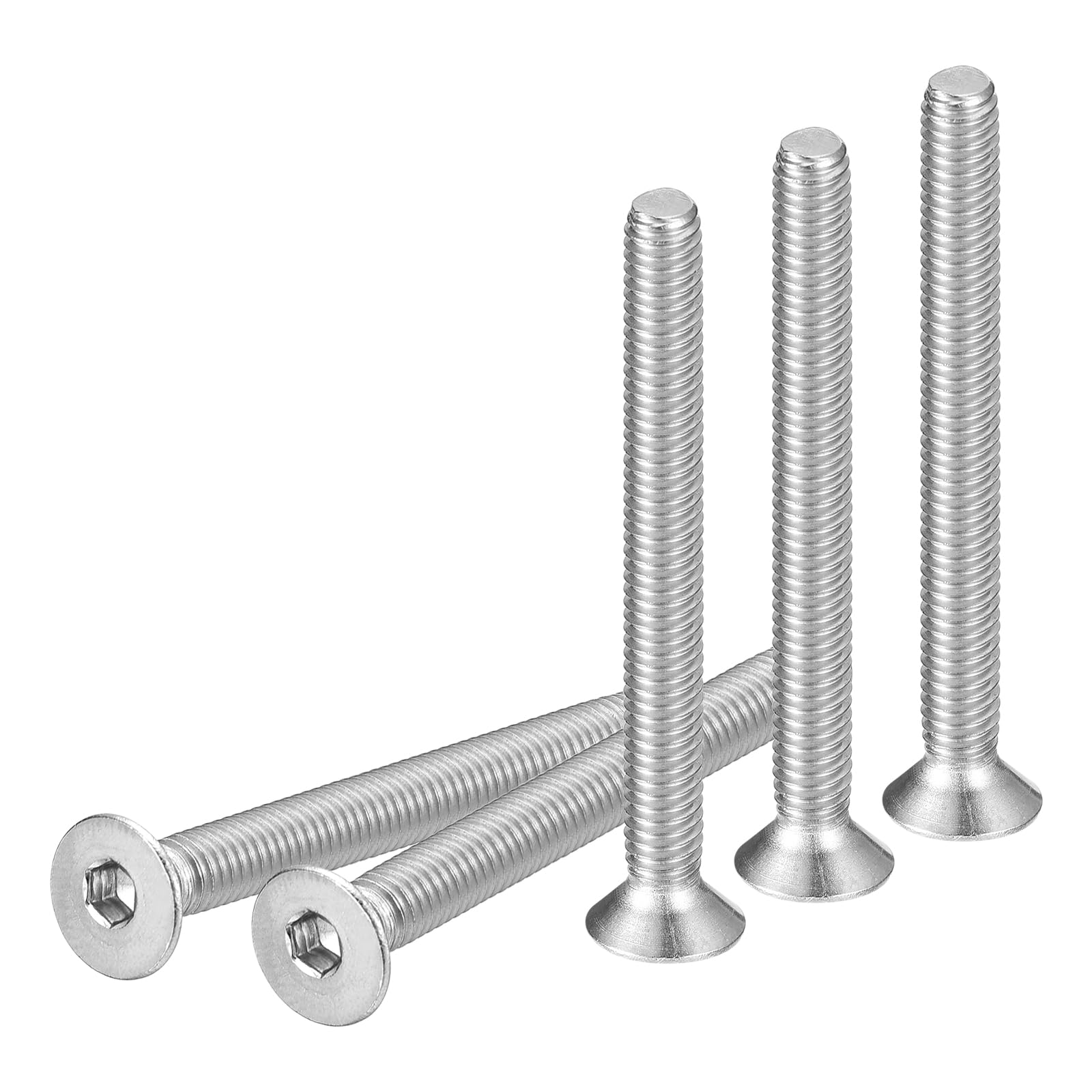 DTGN M4-0.7 x 40mm Flat Head Socket Cap Screws, 20 Pack 304 Stainless Steel Hex Socket Flat Head Screws, Full Thread, Countersunk Bolts