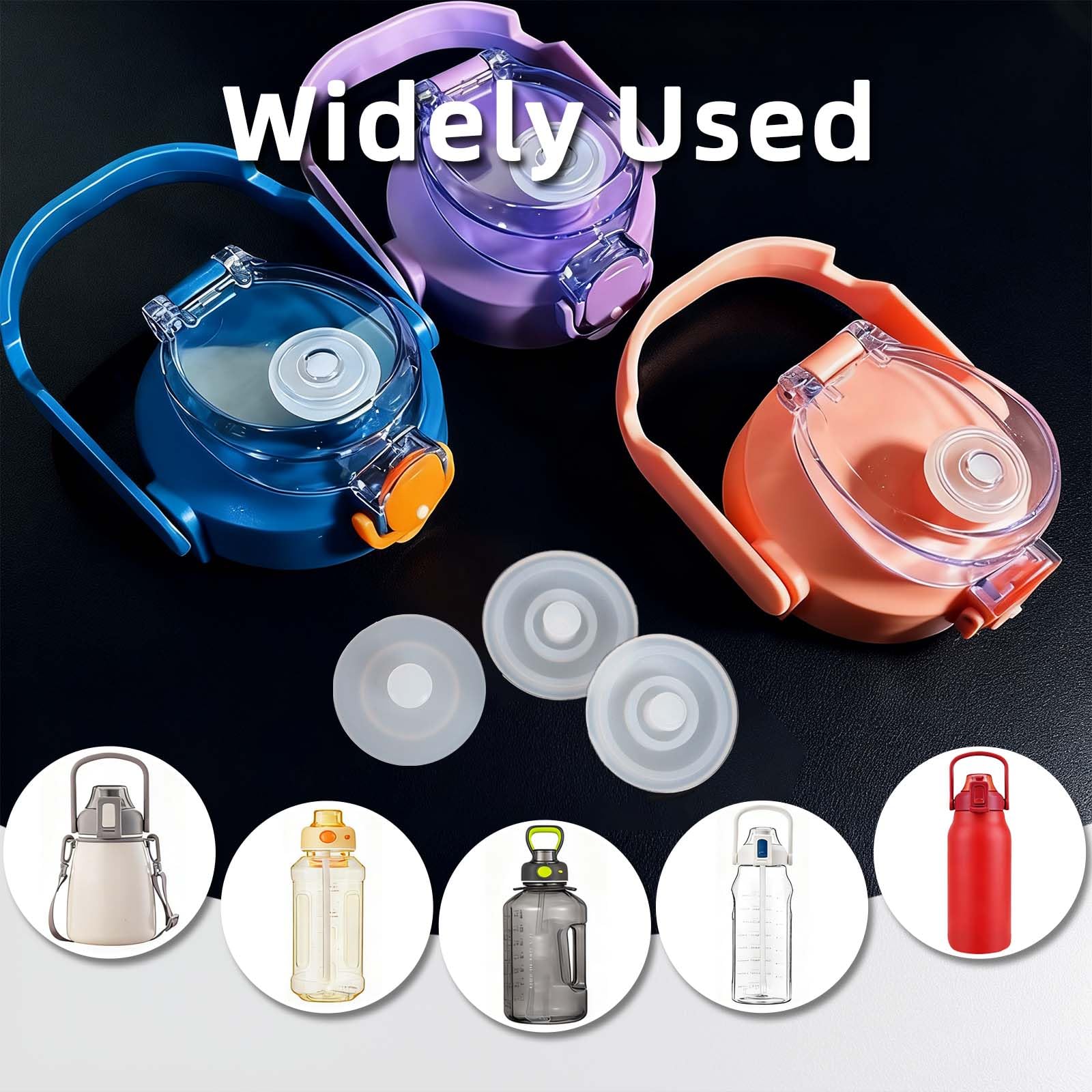 guarnizioni di Ricambio Borraccia Sportiva 4 Pezzi Anello di Tenuta in Silicone Compatibile con Tappo WMB One sigillante per borracce riutilizzabili Facile da Pulire per Uso Quotidiano