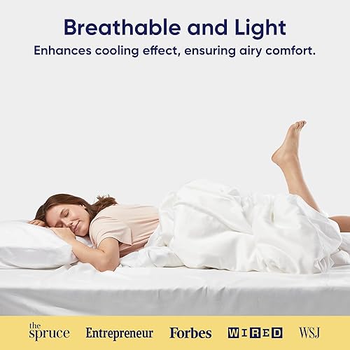 Miniatura 7 de Vesta Funda de edredón de eucalipto  100% eucalipto Tencel lyocell, suave y transpirable, cierre de botón de coco, tamaño Queen, 90 x 90 pulgadas,