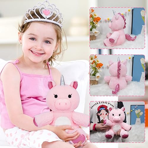 Miniatura 3 de Juguete de peluche para el día de San Valentín, animales de peluche de San Valentín, peluche rosa de 12 pulgadas, regalo rosa para el día de San